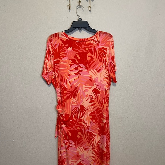 Chico's Red and Pink Patterned Top - Picture 5 of 6